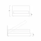 Modernes Doppelbett mit Stauraum, Gaya New von Bolzan Viadurini