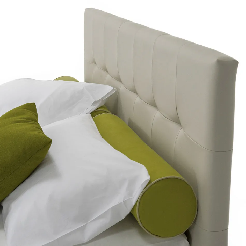 Luxuriöses modernes Doppelbett mit Aufbewahrungsbox, hergestellt in Italien – Orfei Viadurini