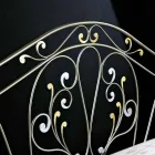 neoklassischen Doppelbett in voller handgeschmiedeten Eisen Jessica Viadurini