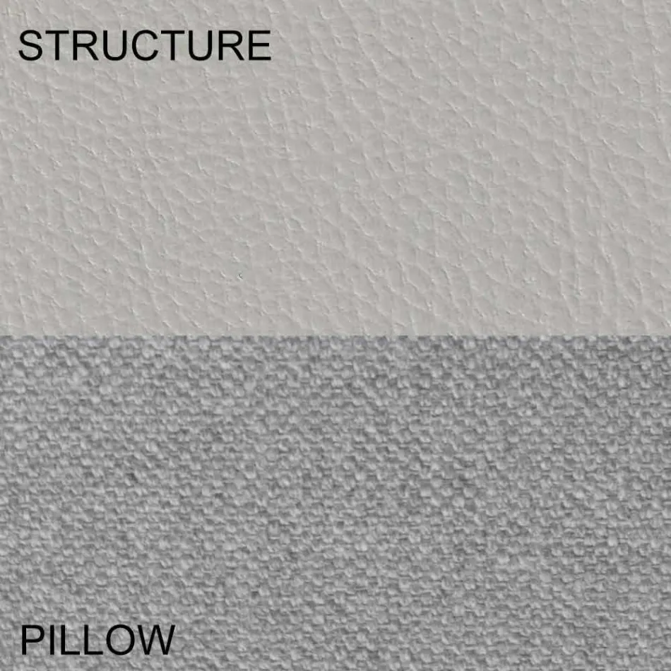 Rundes Doppelbett bezogen in Made in Italy Design Ecoleather - Vesio Viadurini