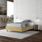 Queensize-Bett 120 x 200 cm, bezogen mit Mikrofaser, hergestellt in Italien – Athlete Viadurini