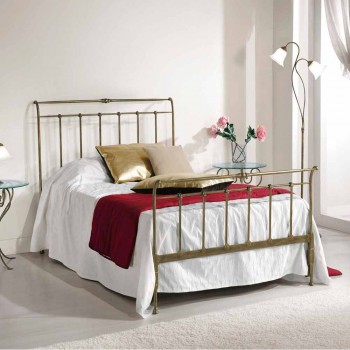 Queen-Size-Bett aus Schmiedeeisen voll Kelly made in Italy