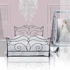 Ein Bett und einen halben Quadratmeter Schmiedeeisen Febo Viadurini