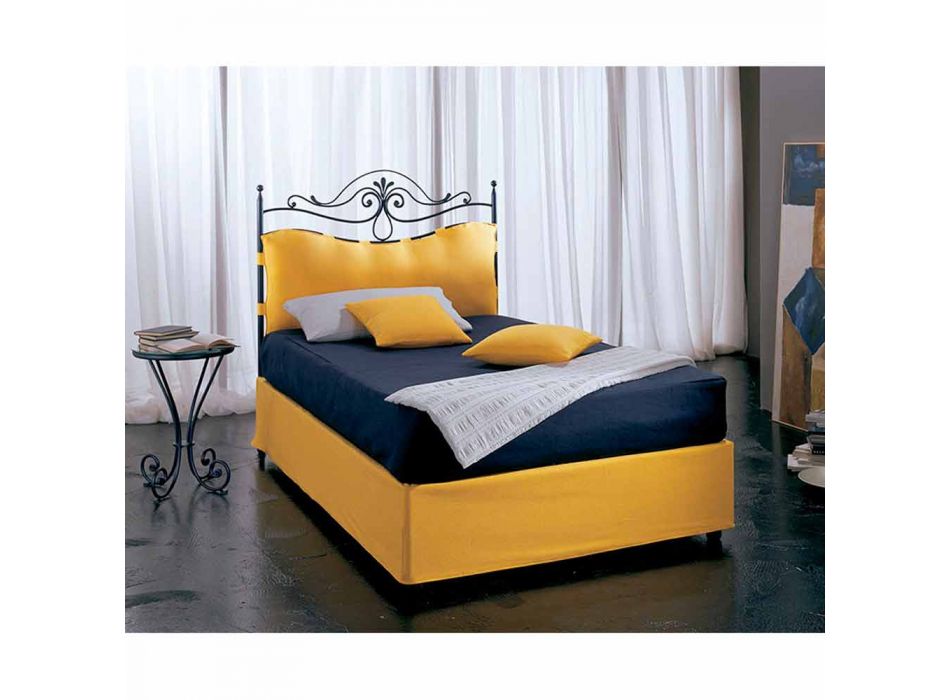 Ein Bett und einen halben Quadratmeter Schmiedeeisen Lira Viadurini