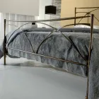 Ein Bett und einen halben Quadratmeter Schmiedeeisen Persephone Viadurini