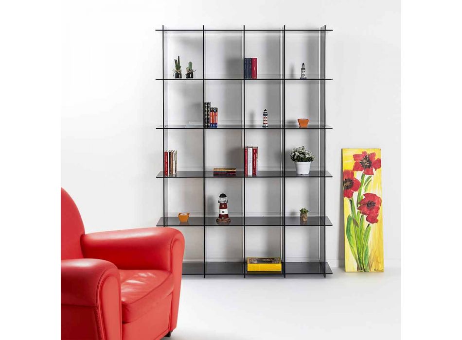 Modernes Bücherregal aus verzinktem Plexiglas Sfera4 Viadurini