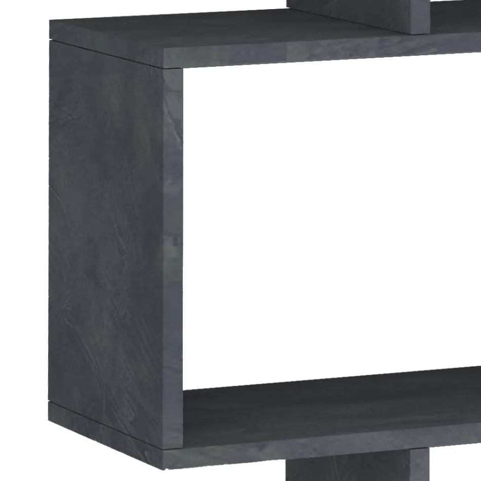 Vertikales Design-Wand-Bücherregal Wohnzimmer aus Holz 3 Ausführungen - Minetta Viadurini