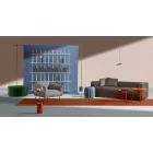 Shabby Chic Wand Bücherregal in Design White Ash Wood - Babele Viadurini