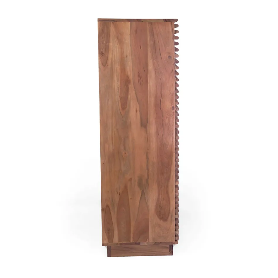 Wohnzimmer Bücherregal aus Akazienholz - Vortice Viadurini