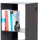 Schwarzes, rotes, weißes oder graues Eisen Modernes Boden Bücherregal Made in Italy - Pls Viadurini