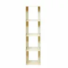 Schwarzes, rotes, weißes oder graues Eisen Modernes Boden Bücherregal Made in Italy - Pls Viadurini