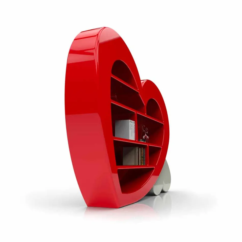 Library Motiv in Adamantx® Herz Made in Italy Viadurini