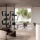 Bücherregal aus lackiertem Metall mit verstellbaren Beinen, hergestellt in Italien - Fernanda Viadurini