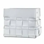 Lory Design Wand-montiert Lederzeitschrift Rack, hergestellt in Italien Viadurini