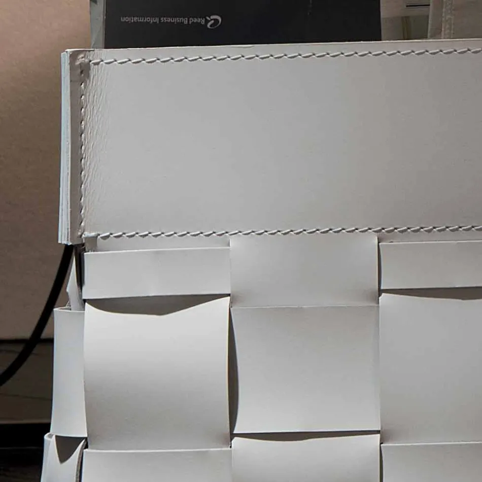 Lory Design Wand-montiert Lederzeitschrift Rack, hergestellt in Italien Viadurini