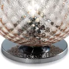Kleine, mundgeblasene Glas-Tischlampe, hergestellt in Italien – Elisia  Viadurini