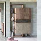 Sideboard 2 Türen 2 Schubladen aus Mangoholz und Stahl Homemotion - Signorino Viadurini