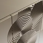 Sideboard mit 5 Türen aus lackiertem MDF mit handgravierter und veredelter Dekoration – Krabbe Viadurini