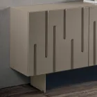 Sideboard mit 2 Push-Pull-Türen aus MDF, hergestellt in Italien - Fabrizia Viadurini