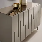 Sideboard mit 2 Push-Pull-Türen aus MDF, hergestellt in Italien - Fabrizia Viadurini