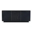 Sideboard mit 3 Türen und lackierter und laminierter Struktur, hergestellt in Italien – Ferrara Viadurini