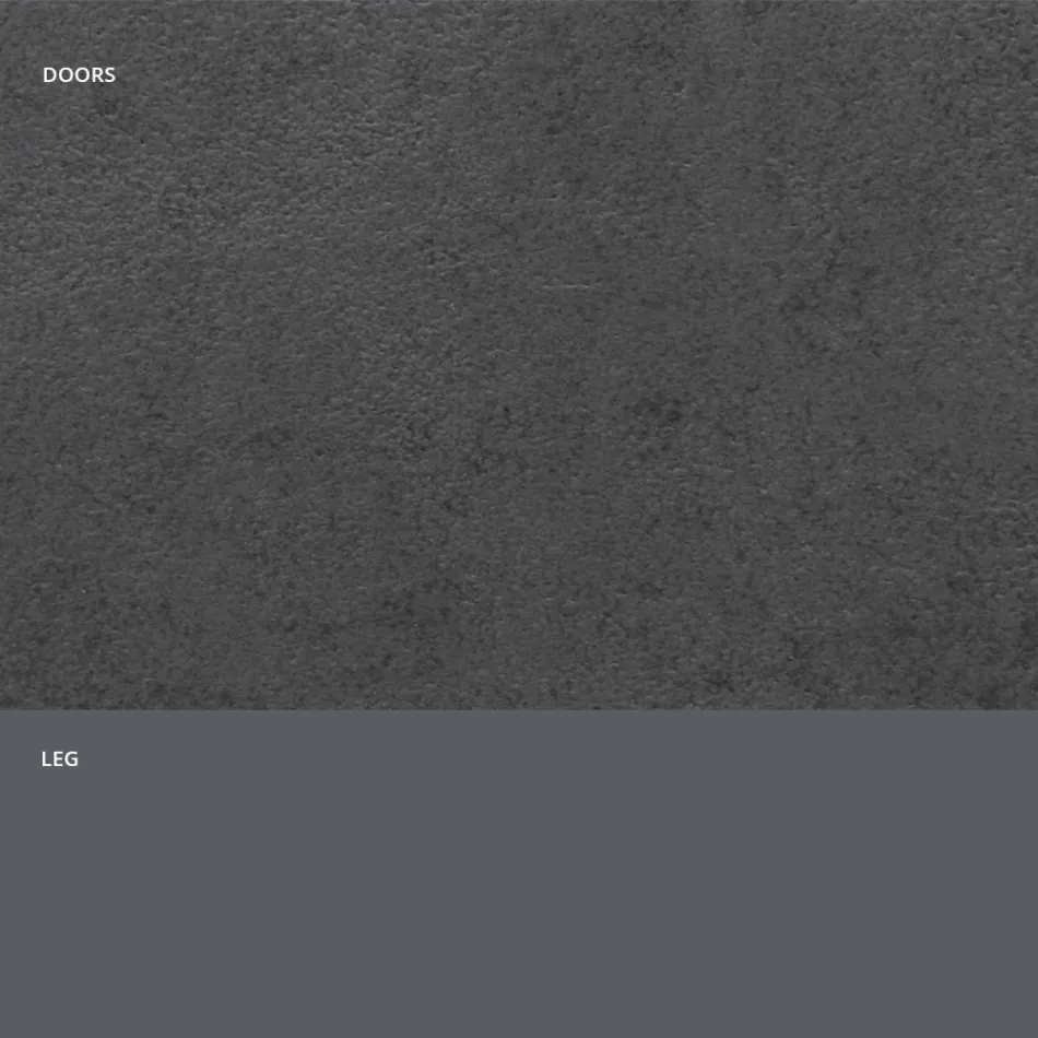 Sideboard mit Türen aus HPL-Laminat in Steinoptik, hergestellt in Italien – Fiorenza Viadurini