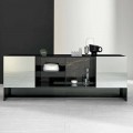 Eingangsdesign Sideboard mit 2 Türen aus Rauchglas Made in Italy - Scocca