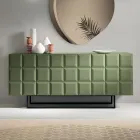 Sideboard für den Innenbereich mit 3 karierten Türen, hergestellt in Italien - Elisabetta Viadurini