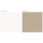 Wohnzimmer-Sideboard mit 4 Türen aus weißem Glas und Nerz-Finish, hergestellt in Italien – Eva Viadurini