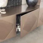 Wohnzimmer-Sideboard mit passenden Glaseinsätzen, hergestellt in Italien – Palma Viadurini