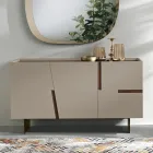Wohnzimmer-Sideboard mit 3 Türen aus lackiertem MDF, hergestellt in Italien - Elena Viadurini