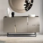 Wohnzimmer-Sideboard mit 3 Türen aus lackiertem MDF, hergestellt in Italien - Elena Viadurini
