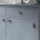 Wohnzimmer-Sideboard aus massivem Tannenholz 4 Fächer Made in Italy - Pascual Viadurini