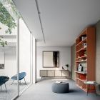 Wohnzimmer- oder Eingangs-Sideboard aus ökologischem Holz und Metall 4 Türen Luxus - Aaron Viadurini