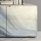 Wohnzimmer-Sideboard mit 3 Türen in verschiedenen Ausführungen, hergestellt in Italien – Ole Viadurini