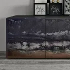 Wohnzimmer-Sideboard mit 3 Türen in verschiedenen Ausführungen, hergestellt in Italien – Ole Viadurini