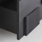 Design Anrichte gebürstet Lärchenholz wärmebehandeltem Azalee Viadurini