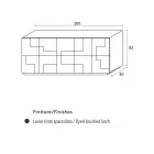 Design Anrichte gebürstet Lärchenholz wärmebehandeltem Azalee Viadurini