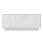 Holz-Sideboard mit 2 oder 3 Türen aus HPL-Laminat, hergestellt in Italien – Fiorenza Viadurini