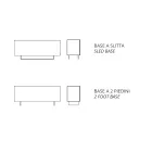 Sideboard aus Melamin mit 3 Eichentüren und Spiegel, hergestellt in Italien – Romina Viadurini