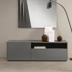 Miral Stand-Sideboard aus Melamin mit linearem Design, hergestellt in Italien Viadurini
