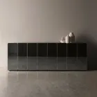 Modernes, verspiegeltes Holz-Sideboard mit elegantem Design, hergestellt in Italien - Ester Viadurini