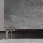 Modernes Sideboard mit drei Türen aus Bronze oder grauem Melamin Made in Italy - Clemente Viadurini