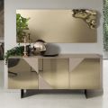 Modernes Sideboard mit verspiegelten MDF-Türen Made in Italy - Morgana