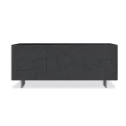 Modernes Sideboard aus furniertem Eschenholz, hergestellt in Italien – Galassia Viadurini