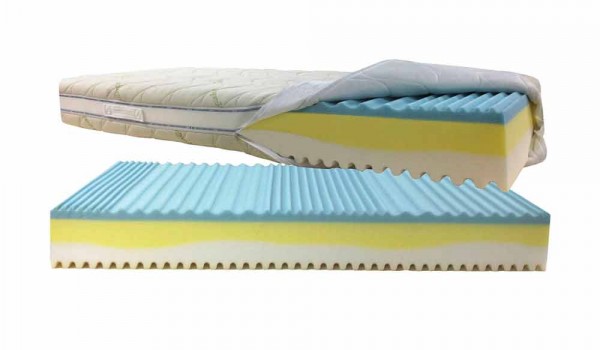 Eineinhalb quadratische Matratze mit herausnehmbaren Anti-Milben-7-Bio