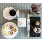 Marmor Nudelholz mit Holzgriffen Made in Italy - Senni Viadurini