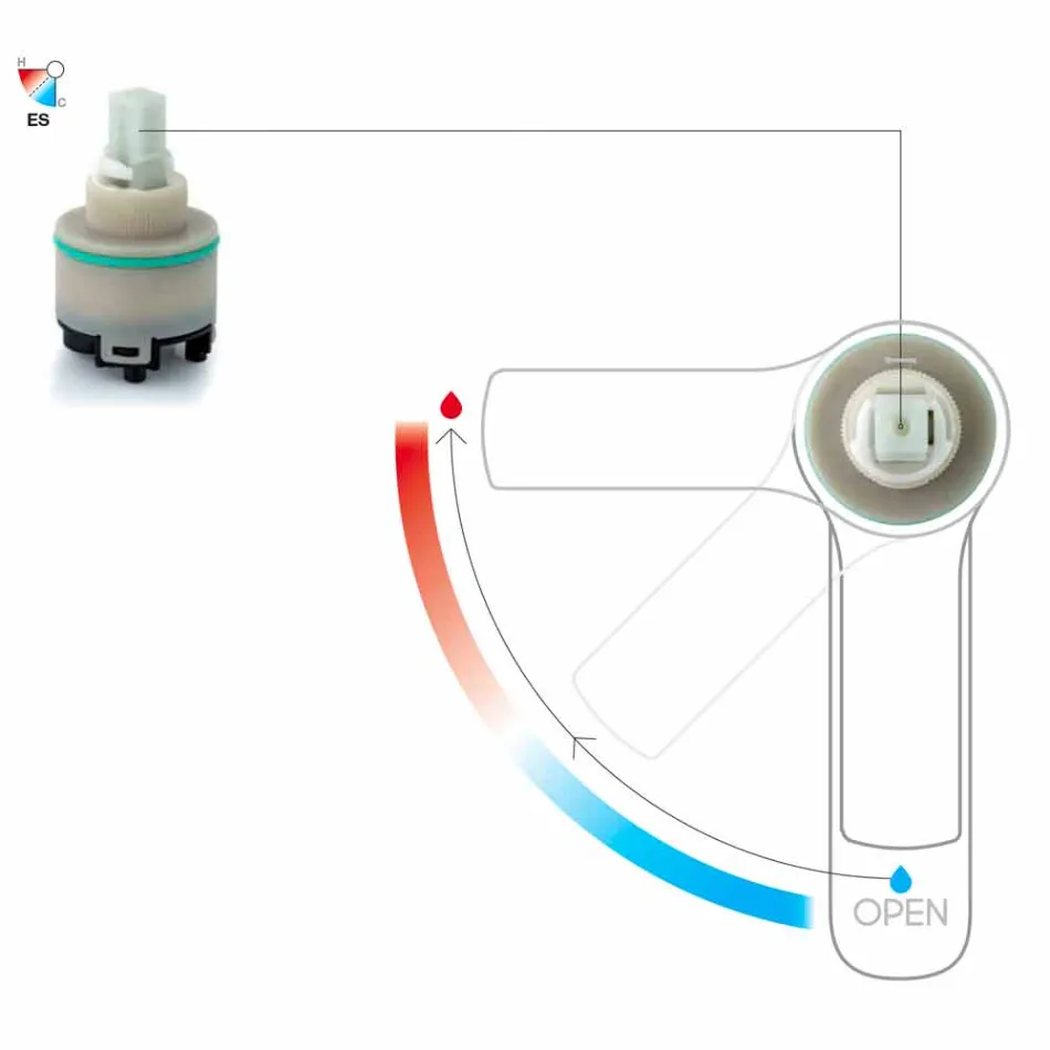 Moderner Messing Bidet Mixer mit Abfluss Made in Italy - Sindra Viadurini