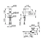 Bidet-Einhebelmischer klassisches Design Messing verchromt - artemisia Viadurini