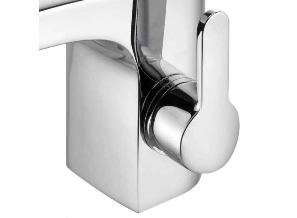 Modernes Design Einhebelmischer für Bad Waschbecken Chrom Finish - Gonzo Viadurini